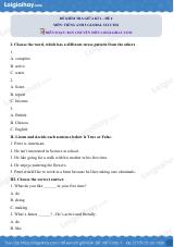 Đề thi giữa kì 1 Tiếng Anh 5 Global Success - Đề số 4